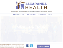 Tablet Screenshot of jacarandahealth.org